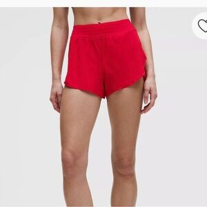 Lululemon Fast and Free Shorts 3” - Red (Size 8)